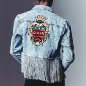 Half Jean Jacket Queen Me